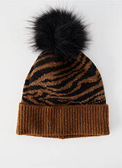 Bonnet marron LE TEMPS DES CERISES femme seconde vue