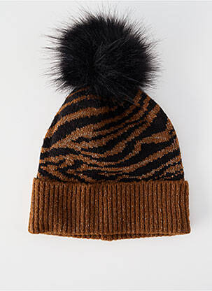 Bonnet marron LE TEMPS DES CERISES femme