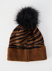 Bonnet marron LE TEMPS DES CERISES femme seconde vue