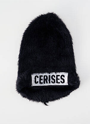 Bonnet noir LE TEMPS DES CERISES femme