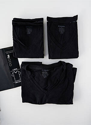 T-shirt coupe cintrée manches courtes noir DIESEL homme