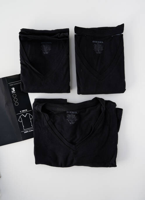 T-shirt coupe cintrée manches courtes noir DIESEL homme