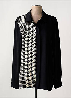 Chemisier imprimé fantaisie manches longues noir GRIFFON femme