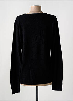Pull coupe cintrée manches longues noir QUATRE VINGT JOURS femme