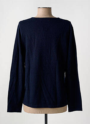 Pull coupe droite manches longues bleu GRIFFON femme