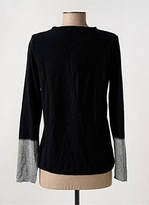 Pull coupe cintrée manches longues noir QUATRE VINGT JOURS femme
