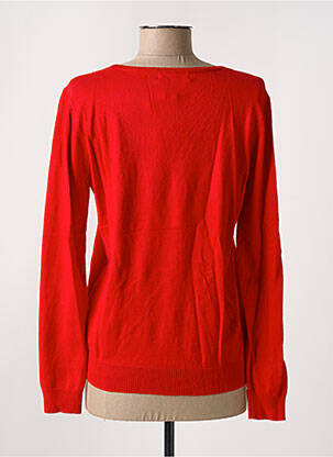 Pull coupe cintrée manches longues rouge GRIFFON femme