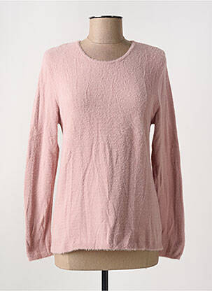 Pull coupe cintrée manches longues rose GRIFFON femme