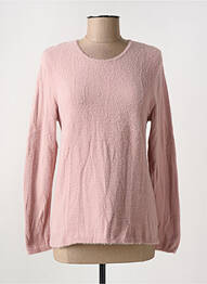 Pull coupe cintrée manches longues rose GRIFFON femme