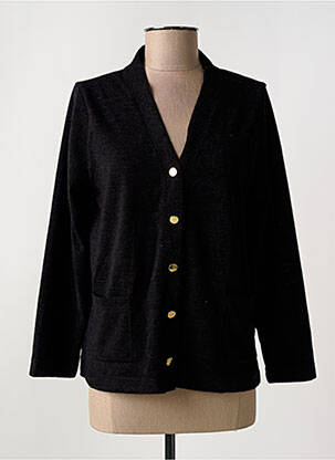 Gilet manches longues stretch noir GRIFFON femme