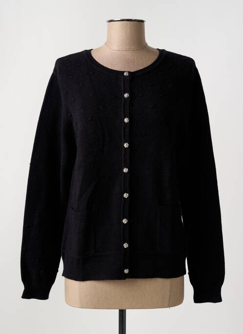 Gilet manches longues noir GRIFFON femme