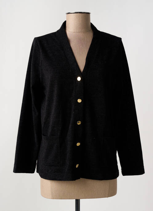 Gilet manches longues noir GRIFFON femme