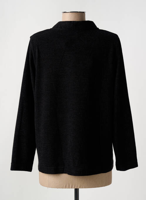 Gilet manches longues noir GRIFFON femme