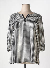 Tunique manches longues imprimé fantaisie noir GRIFFON femme
