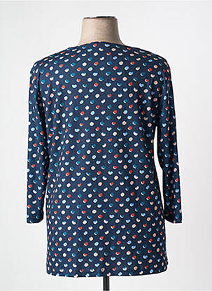 T-shirt manches 3/4 manches 3/4 bleu GRIFFON femme