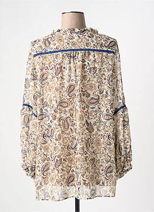 Blouse imprimé fantaisie manches longues beige MERI & ESCA femme