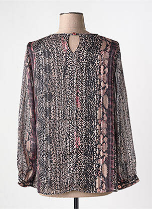 Blouse col rond manches longues noir MERI & ESCA femme