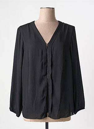 Blouse manches longues manches longues noir GREGORY PAT femme