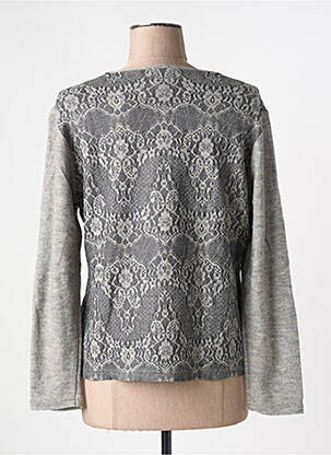 Pull coupe cintrée manches longues gris GUY DUBOUIS femme