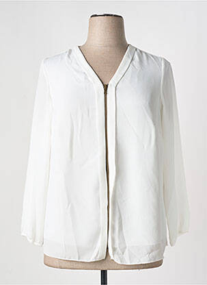 Blouse manches longues manches longues blanc GREGORY PAT femme