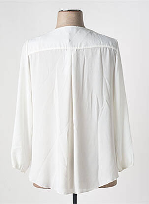 Blouse manches longues manches longues blanc GREGORY PAT femme