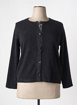 Gilet manches longues noir GRIFFON femme