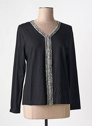 T-shirt noir GUY DUBOUIS femme