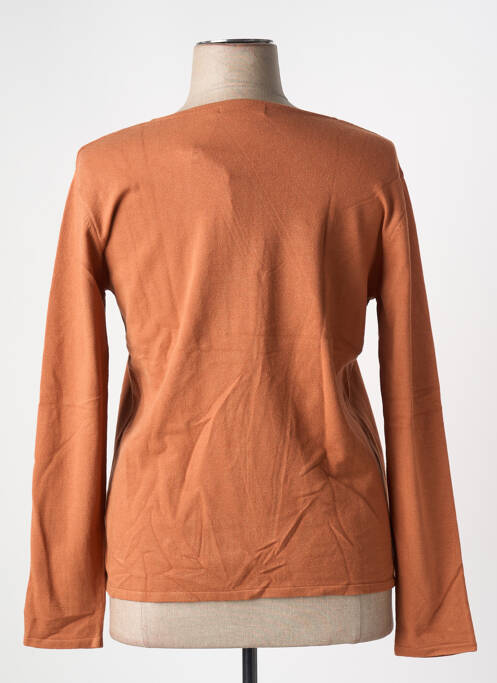 Gilet manches longues coupe cintrée marron GRIFFON femme