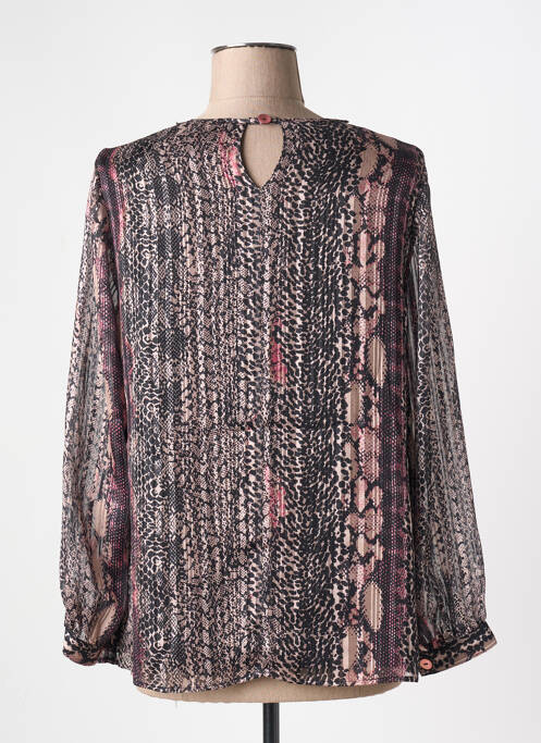 Blouse col rond manches longues noir MERI & ESCA femme