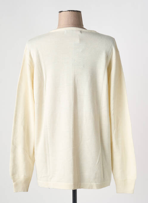 Gilet manches longues fermeture boutonnée sur le devant beige QUATRE VINGT JOURS femme
