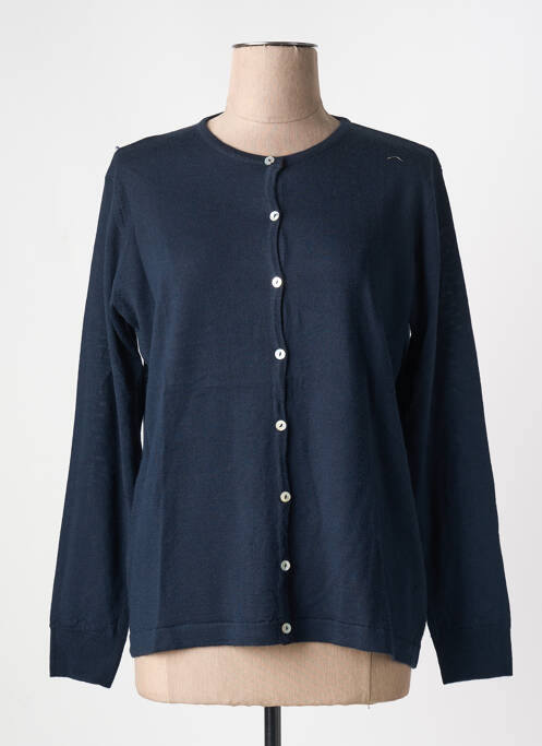 Gilet manches longues bleu QUATRE VINGT JOURS femme