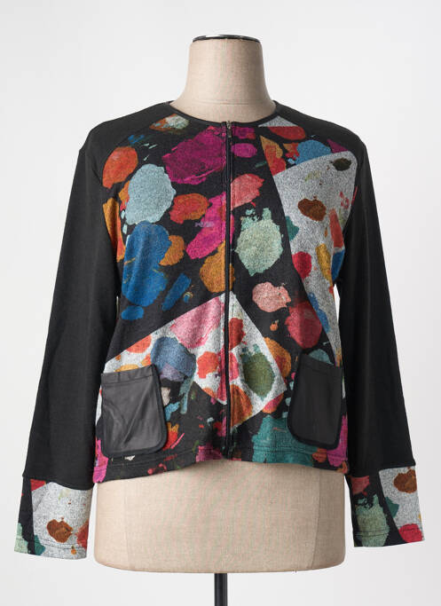 Gilet manches longues noir GRIFFON femme