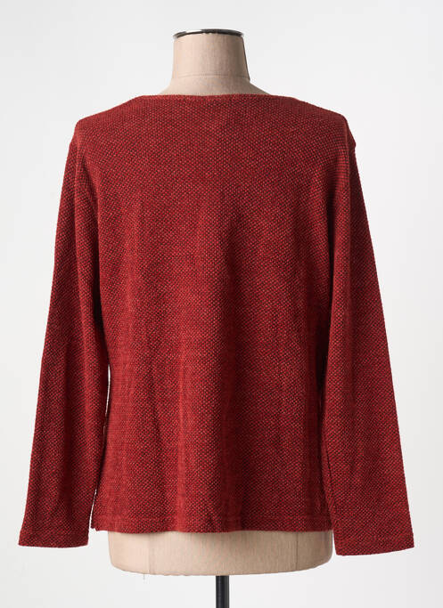 Pull coupe cintrée manches longues orange GUY DUBOUIS femme