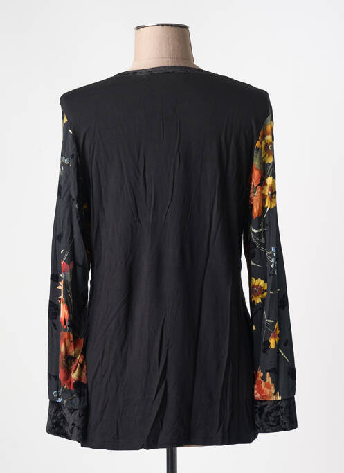 T-shirt noir QUATRE VINGT JOURS femme