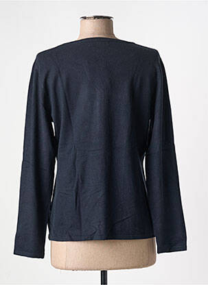 Gilet manches longues fermeture boutonnée sur le devant bleu GRIFFON femme