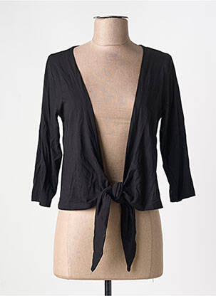 Gilet manches longues manches 3/4 noir GRIFFON femme