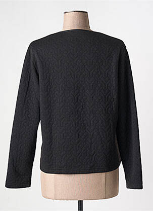 Veste casual col rond noir GRIFFON femme