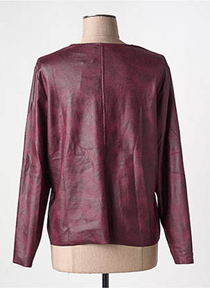 Veste casual col rond violet GRIFFON femme