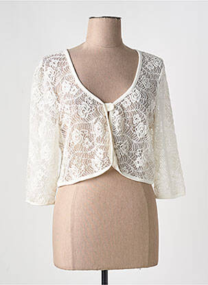 Boléro manches longues blanc GRIFFON femme