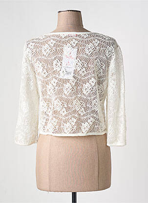 Boléro manches longues blanc GRIFFON femme