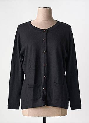 Gilet manches longues noir GRIFFON femme