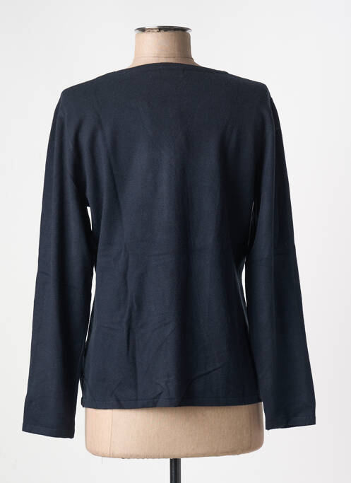 Gilet manches longues fermeture boutonnée sur le devant bleu GRIFFON femme