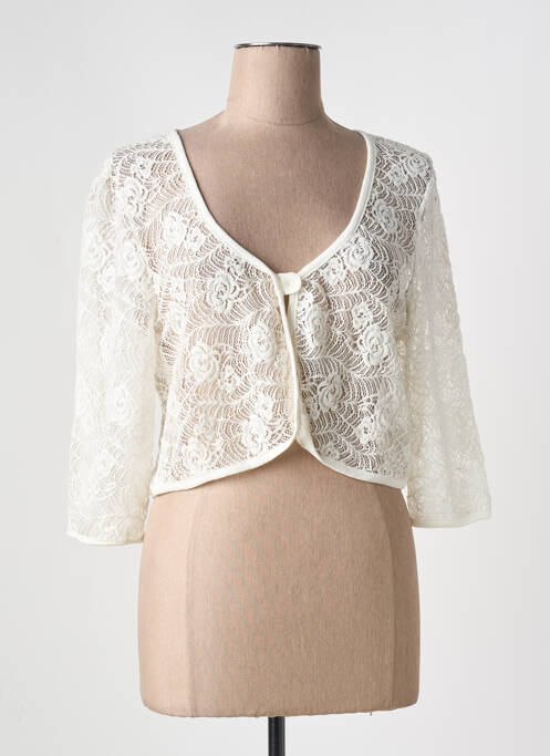 Boléro manches longues blanc GRIFFON femme
