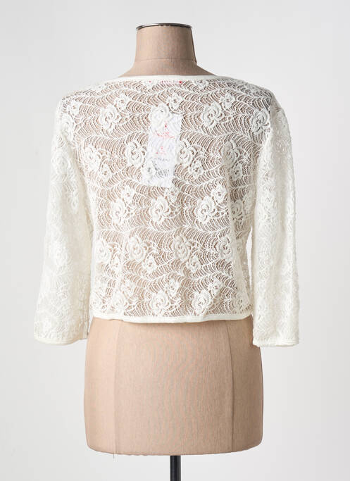 Boléro manches longues blanc GRIFFON femme