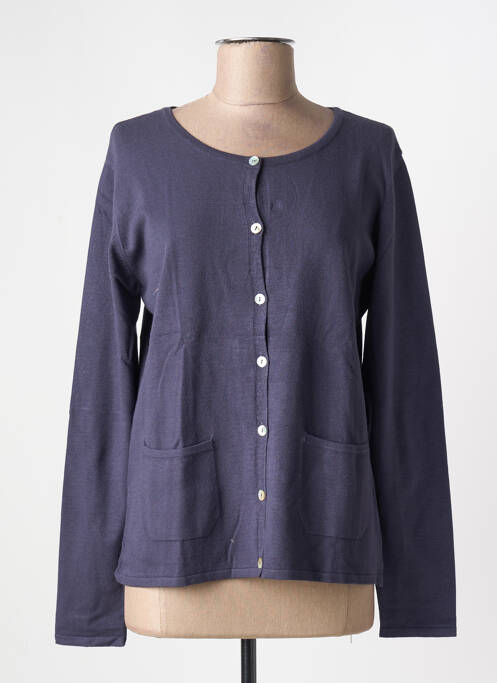 Gilet manches longues bleu GRIFFON femme