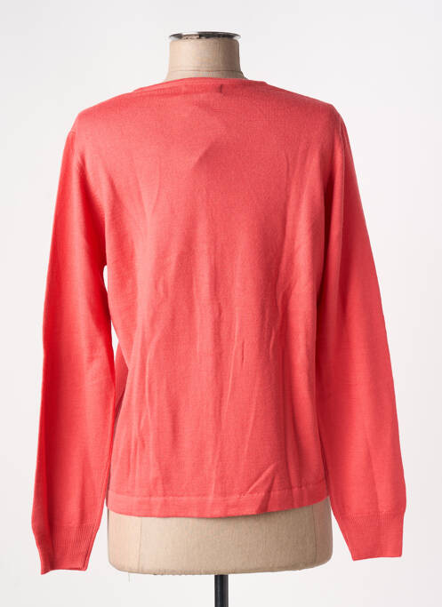 Gilet manches longues rose QUATRE VINGT JOURS femme