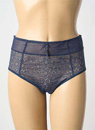 Culotte haute légère et transparente bleu EMPREINTE femme