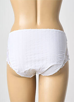 Shorty tissage satiné blanc EMPREINTE femme
