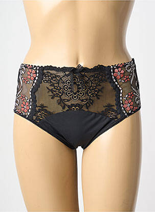 Shorty effet matière satinée noir EMPREINTE femme