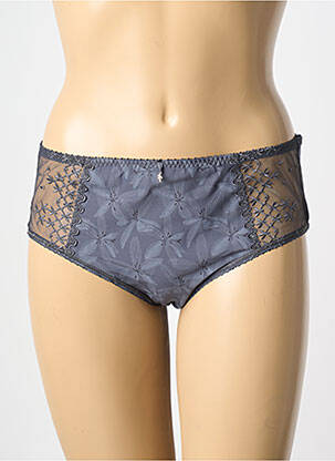 Shorty effet matière satinée gris EMPREINTE femme